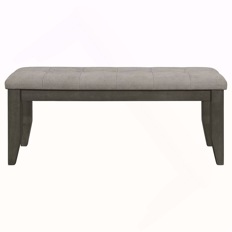 Erskin Dark Grey Upholstered Dining Bench
