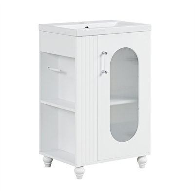 Dejarvis 20.00'' Single Bathroom Vanity with Ceramic Top