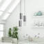 Luminaire suspendu à cylindre en grappe 3 lumières Rathi-222949720