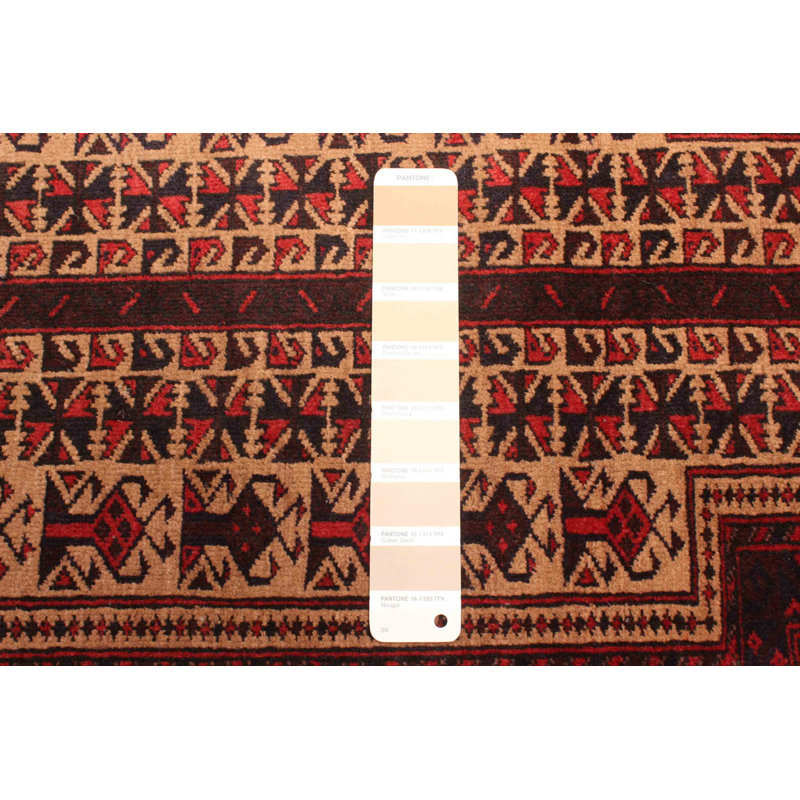 Tapis brun clair Teimani 2 pi 11 po x 4 pi 8 po