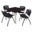Plateau de table Kee Square, 4 chaises empilables-614626945-614626948-614626951