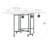58.75'' x 36.5'' Foldable Craft Table with Wheels