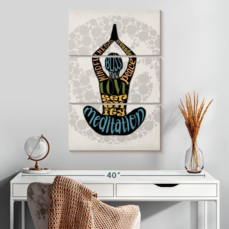 Senne Mindfulness Typography, 32" H x 20" W
