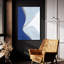«Retro Abstract 3 Blue» par Danhui Nai, art mural en verre acrylique-1062614965