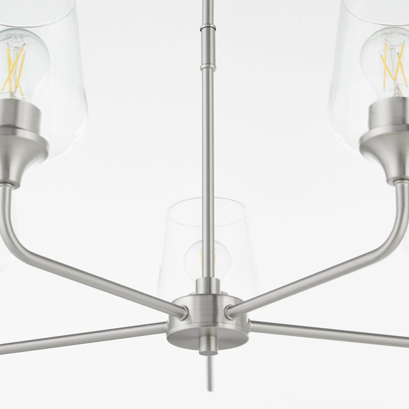 Ahren Chandelier, Satin Nickel