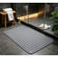 Tapis de douche extra large et épais en TPE antidérapant avec ventouses, 90 x 60 cm, tapis de bain massant pour les pieds, idéal pour les douches à l'italienne, les spas et les usages commerciaux.