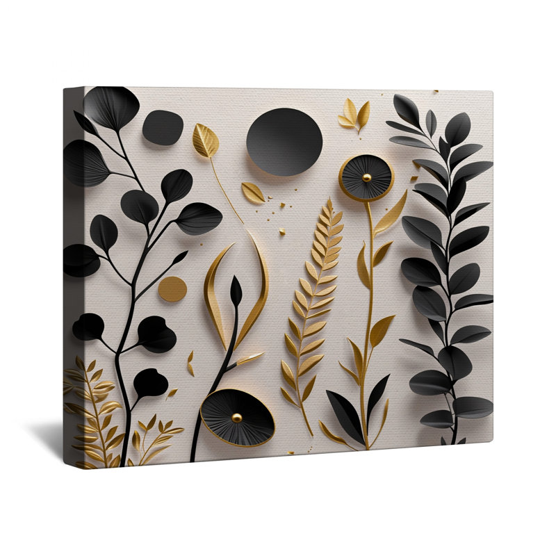Papier peint floral sur toile - Décoration murale nature en plusieurs tailles, 24 x 36 pouces