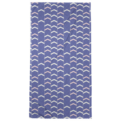 Serviette de bain à chevrons alignés Stephenie