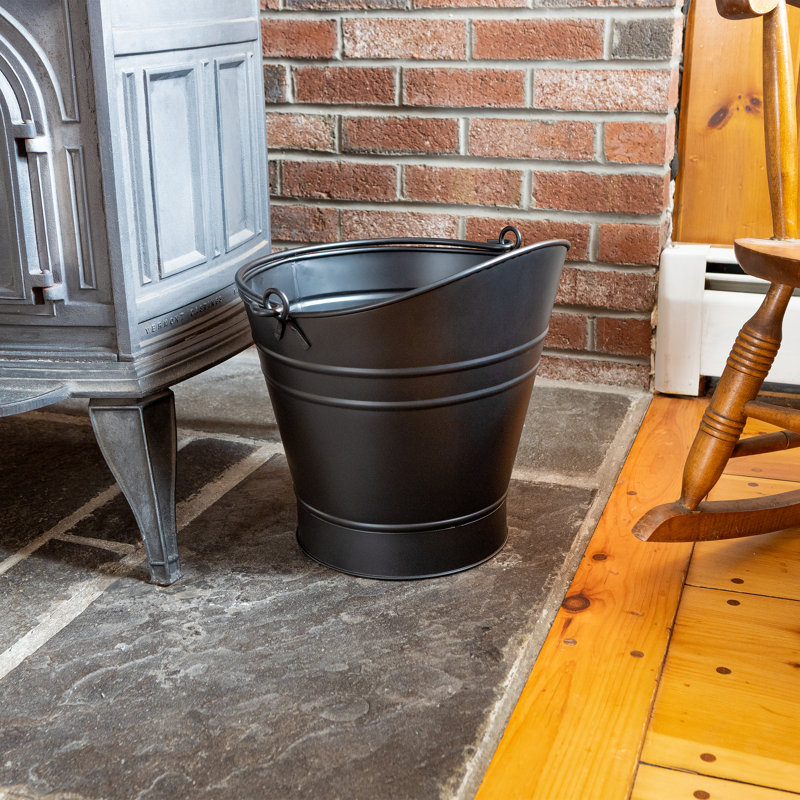 Seau à granules Pecktonville, H 14 po x l 15 po, Thermolaquage noir