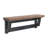 Rustic Industrial Solid Wood Wall Mounted Coat Rack with Shelf and 5 Double Hooks, Black & Brown Entryway Organizer, 42"W