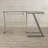 L-Shaped Glass Top Computer Desk-1770100488