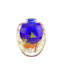 Toulon European Art Glass Vase Blue
