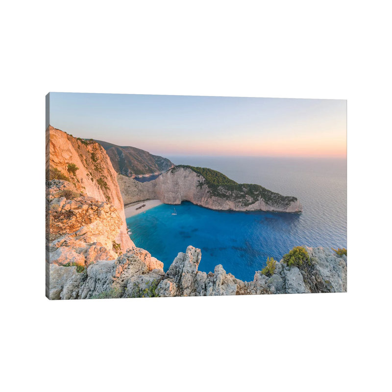 Navagio Shipwreck Beach, Zante, Greece by Matteo Colombo - Wrapped Canvas Print, 20.32 cm H x 30.48 cm W