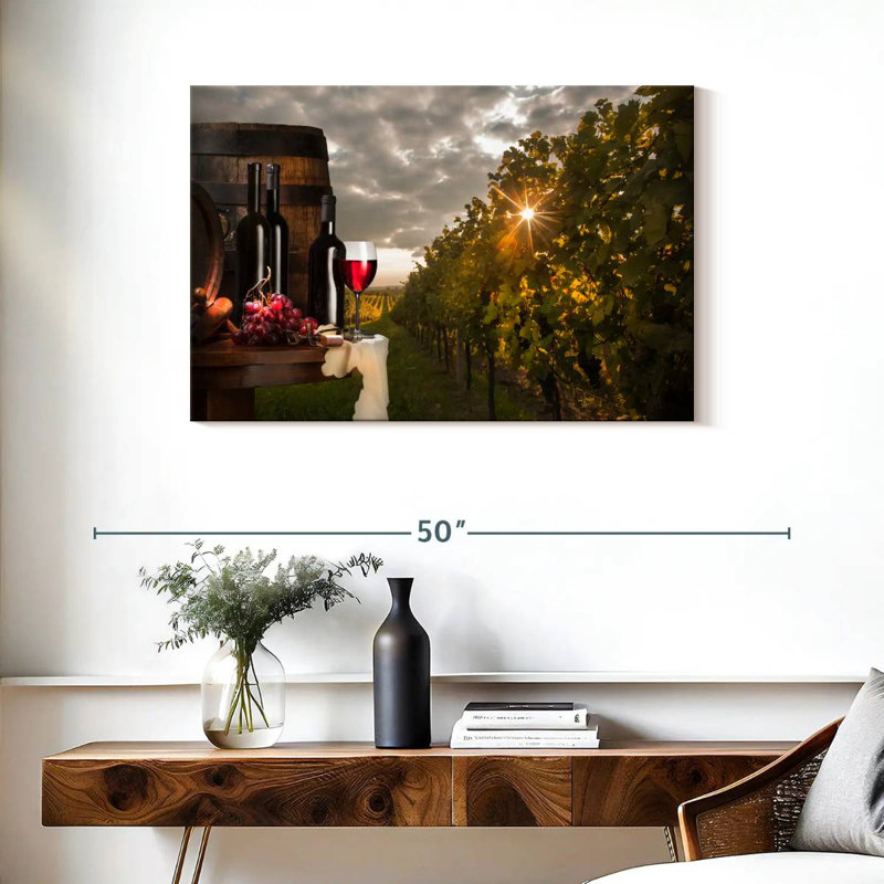 Yarlin Tuscan Red Wine, 24" H x 36" W