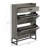 Narrow Shoe Cabinet, Industrial Storage Cabinet With 2 Flip Drawers And Top Drawer-419236222