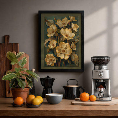 Golden Tulips Study Botanical - Print