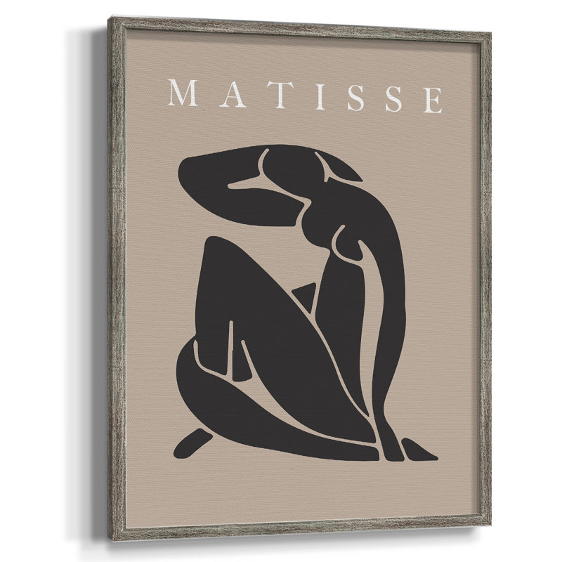 Matisse CECL XXV III, reproduction d'art encadrée - bois massif, H 21 po x l 17 po