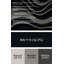 Art mural horizontal rayé gris clair, gris foncé, noir et métal-88430265