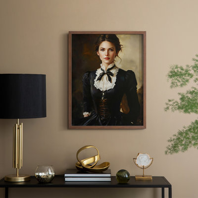 WOMEN Series CCXVI Framed Print - Solid Wood