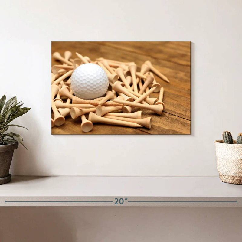 Senne Golf Ball And Tees, 8" H x 12" W