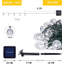 Alexnadra 1200cm Solar Powered 100 - Bulb Festoon Lights String Light (End to End Connectable)