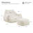 Extra-Wide Bean Bag Chair With Ottoman-68484439