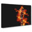 Guitar On Fire In Abstract - Wrapped Canvas Painting-55310961