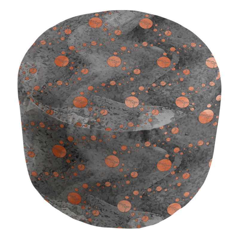Repose-pieds Avicia, Gris / Orange