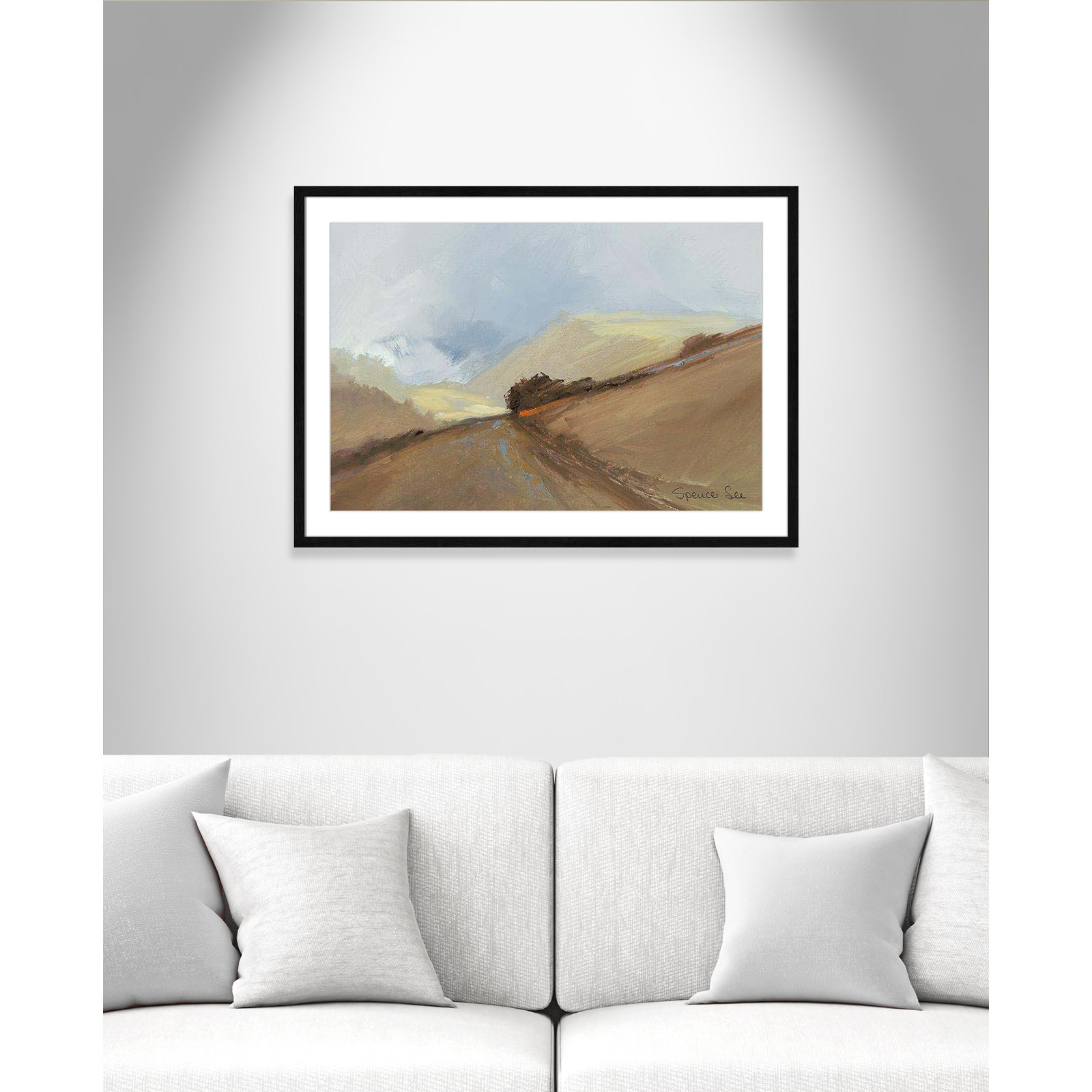 Heaven And Earth II by Spencer Lee, Black Framed, 25.5" H x 35.5" W x 0.75" D