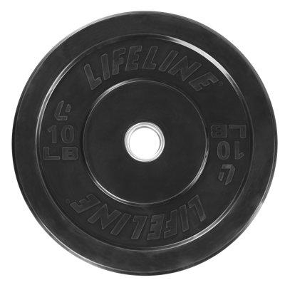 Plaque de poids en caoutchouc 10 lb Lifeline Fitness