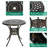 Hooven 2 - Person Patio Dining Set with Round Table , Cushions Included-699296913