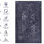 Tapis lavable 9 x 12, antidérapant, ne perd pas de poils, à poils courts - Transformez vos espaces de vie avec la chambre à coucher, la chambre, la cuisine, les tapis de salle à manger lavables, à poils courts et pour animaux de compagnie-503562996