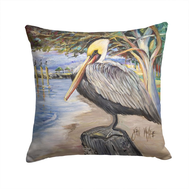 Coussin intérieur/extérieur pelican bay, H 14 po x l 14 po x P 4 po