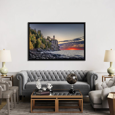 Split Rock, Before The Day - Wall Art Print - Framed Canvas