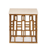 Chicklet Marble End Table