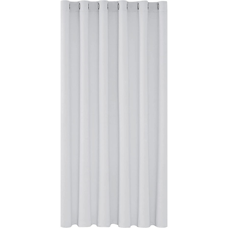 French Door Curtain Single Panel, 203 W x 214 D cm, Silver Grey