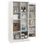 Armoire de rangement pour garde-manger, buffet de cuisine autoportant avec tablettes réglables