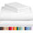 Luxclub 4 PC White California King Silky Soft Cooling Extra Deep Pocket Performance Sheet Set-123418280-134223523