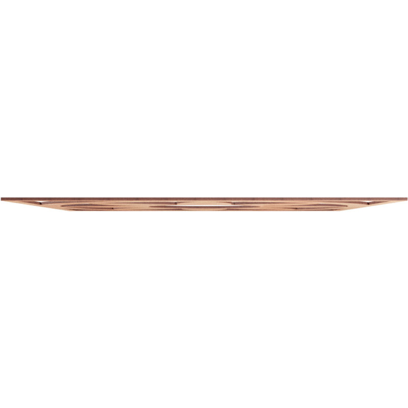 Médaillon de plafond en bois Blume, Cerisier, H 32 po x l 32 po x P 0,38 po