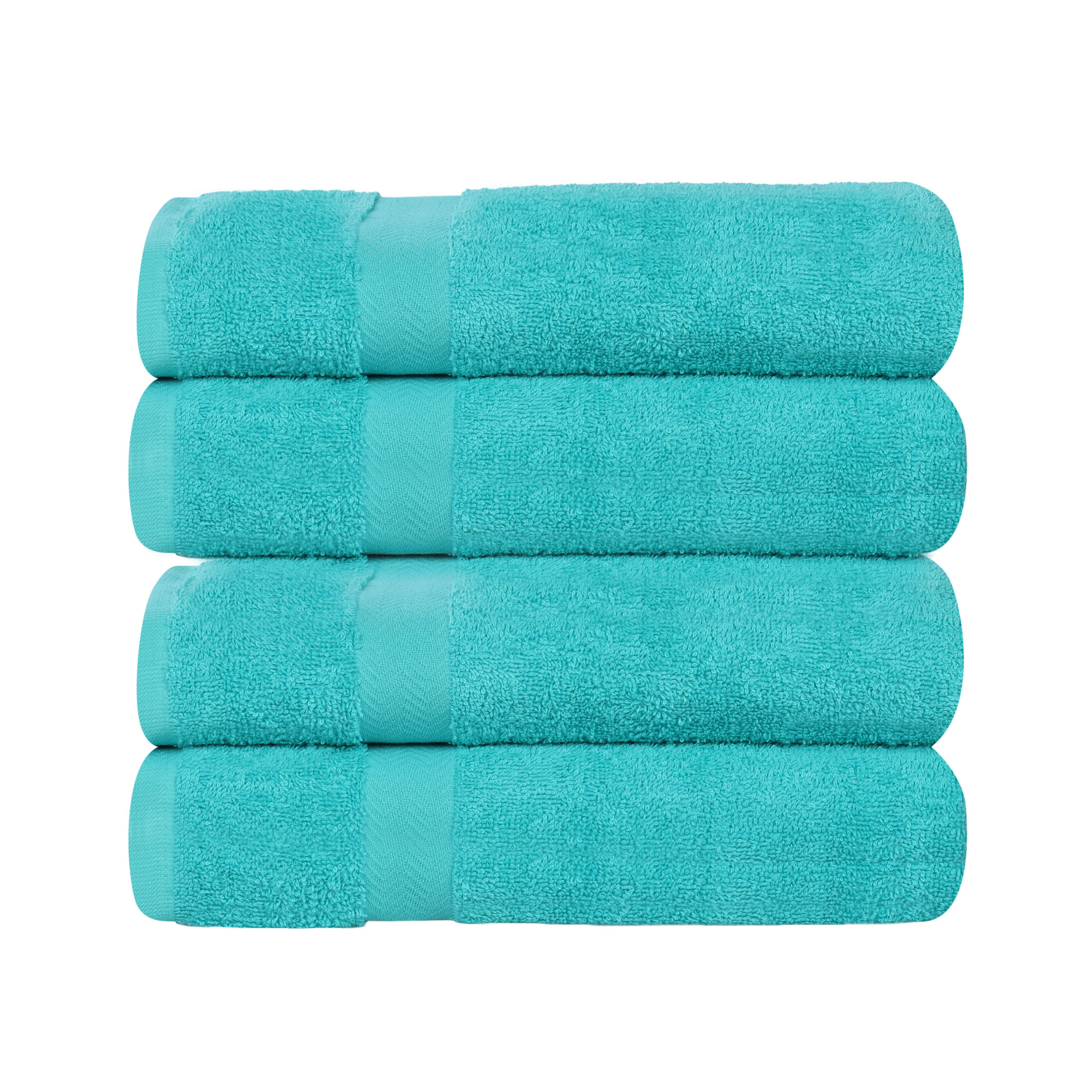 Franklin Cotton Lightweight Quick-Drying Bath Towel, Turquoise