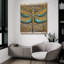  «Steampunk Dragonfly» par Rey Klimt, art mural en verre acrylique, 36 po x 36 po-2120692827