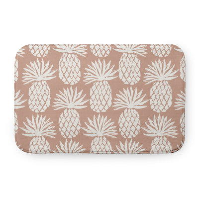 Tapis de bain à motif ananas