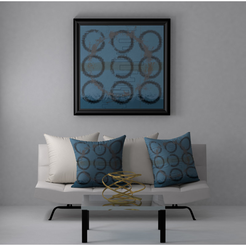 Geometric Reversible Throw Pillow, 24" x 24"