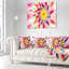 Pink Dancing Flower Petals - Floral Printed Pillow-30729597-30729601