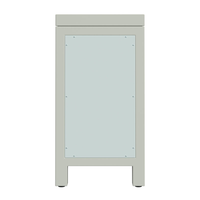 Nora 12 in. W Wood 1 Door End Table with Pull-Out Tray, Sage Green