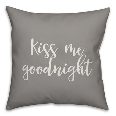 Coussin décoratif goodnight baiser me 
