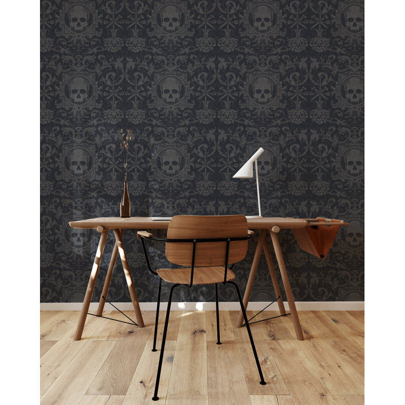 Skull Box - Black Wallpaper, Non-Pasted, Paper