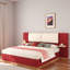 Lit plateforme tapissier avec tablettes-76383253-76383254