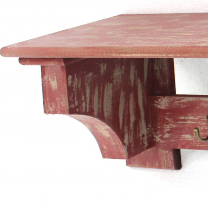 Portemanteau mural Inayah, Rouge