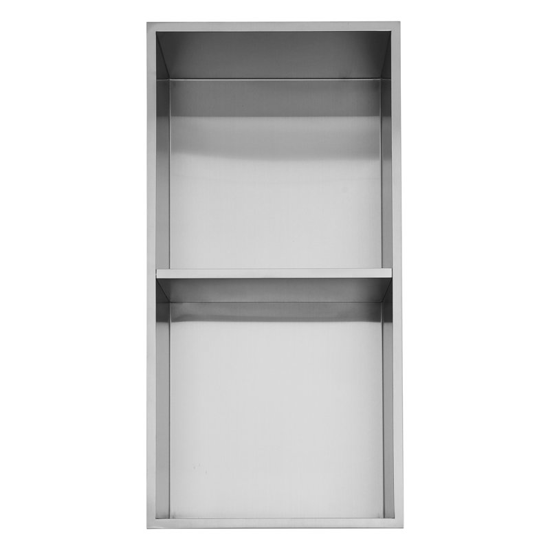 Niche murale en acier inoxydable, Nickel brossé